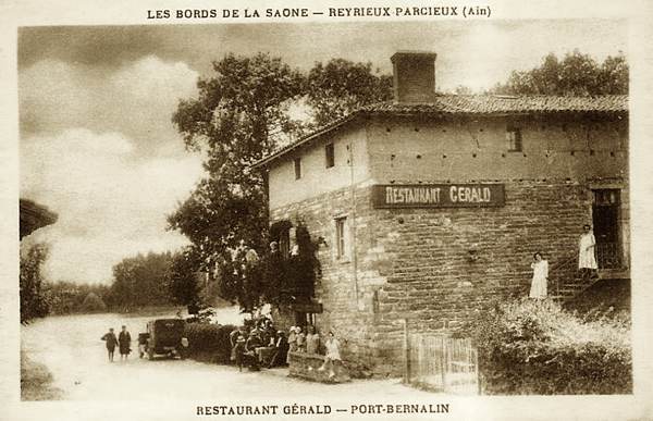 L'histoire du restaurant O2 Saône - Le restaurant Gérald au début du 20e
