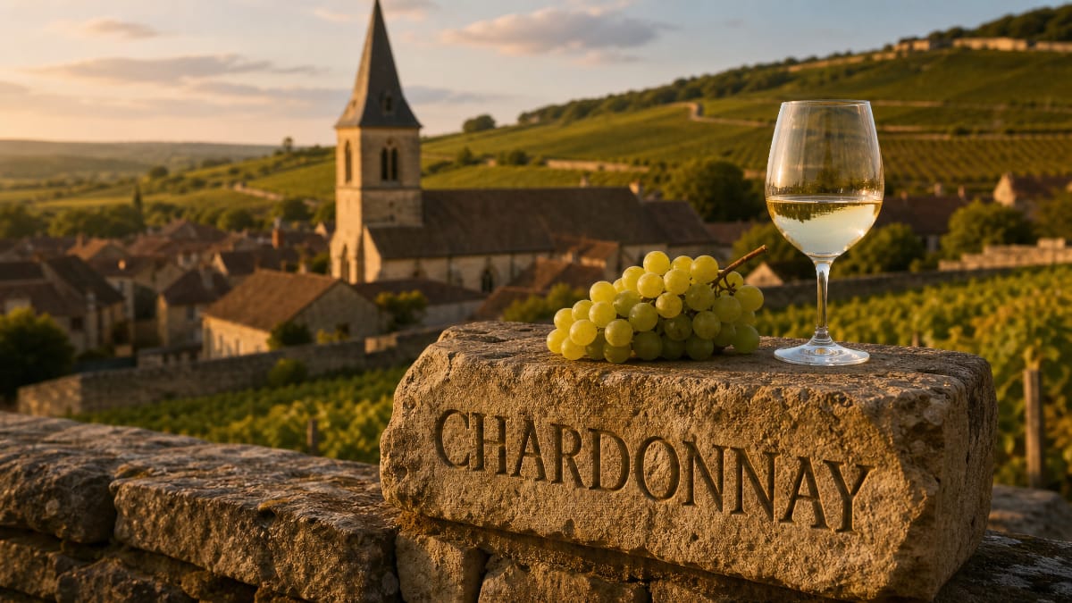 Chardonnay, le village de Saône-et-Loire qui a donné son nom au plus célèbre des cépages