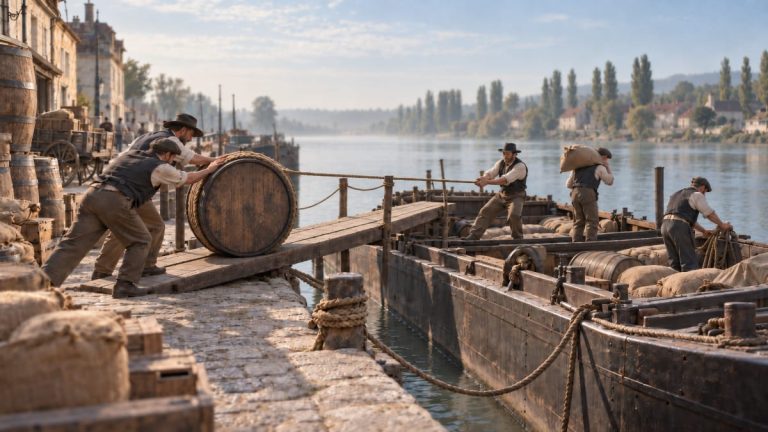 La batellerie sur la Saône : une histoire de bateaux de bois, halage, vapeur, péniches et vie des mariniers
