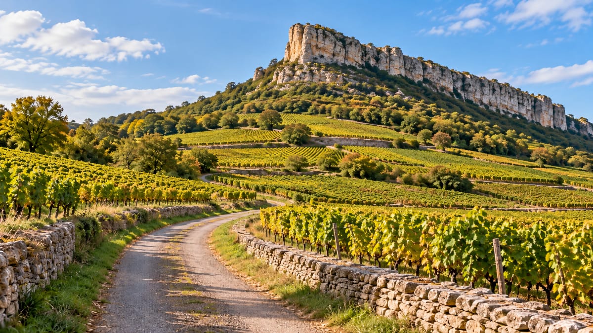 Route des vins du Mâconnais : de Tournus à Solutré